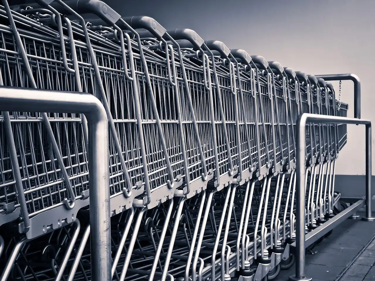 Einkauf Einkaufswagen Discounter